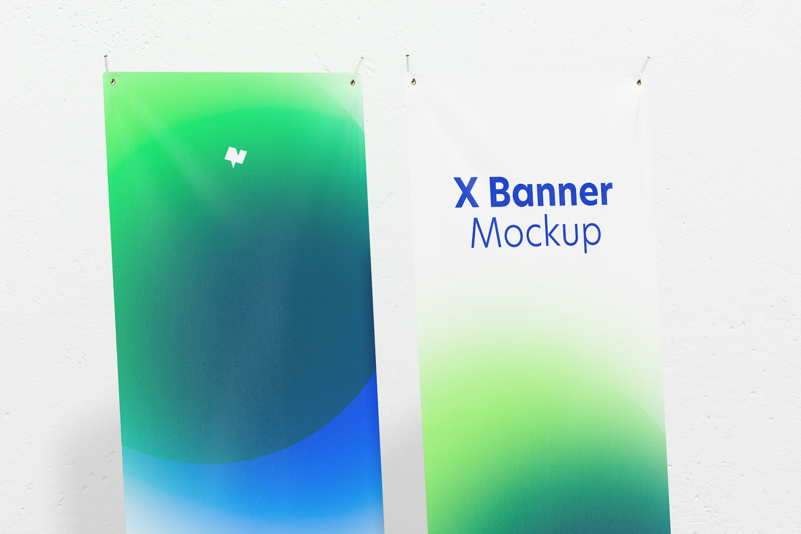 X Banner Mockup, Right View