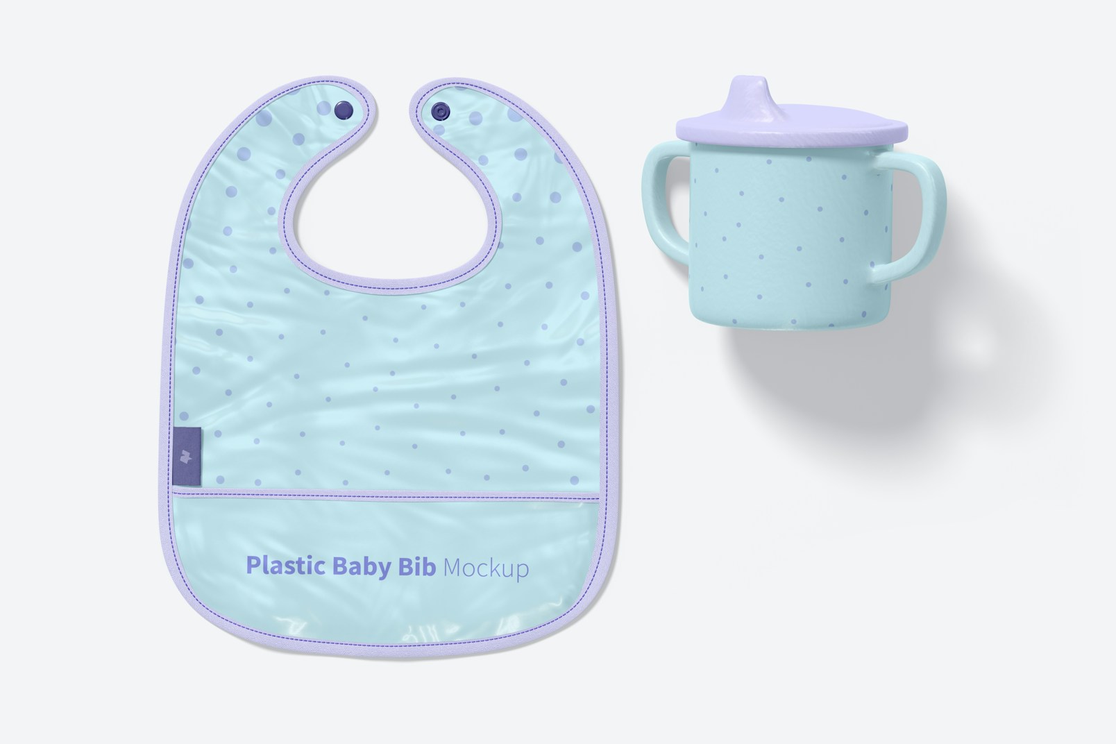 Plastic Baby Bib Mockup