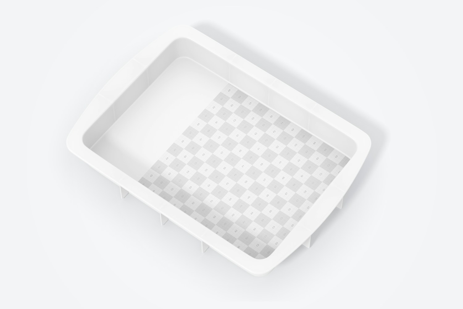 Silicone Rectangular Cake Pan Mockup Silicone Rectangular Cake Pan Mockup
