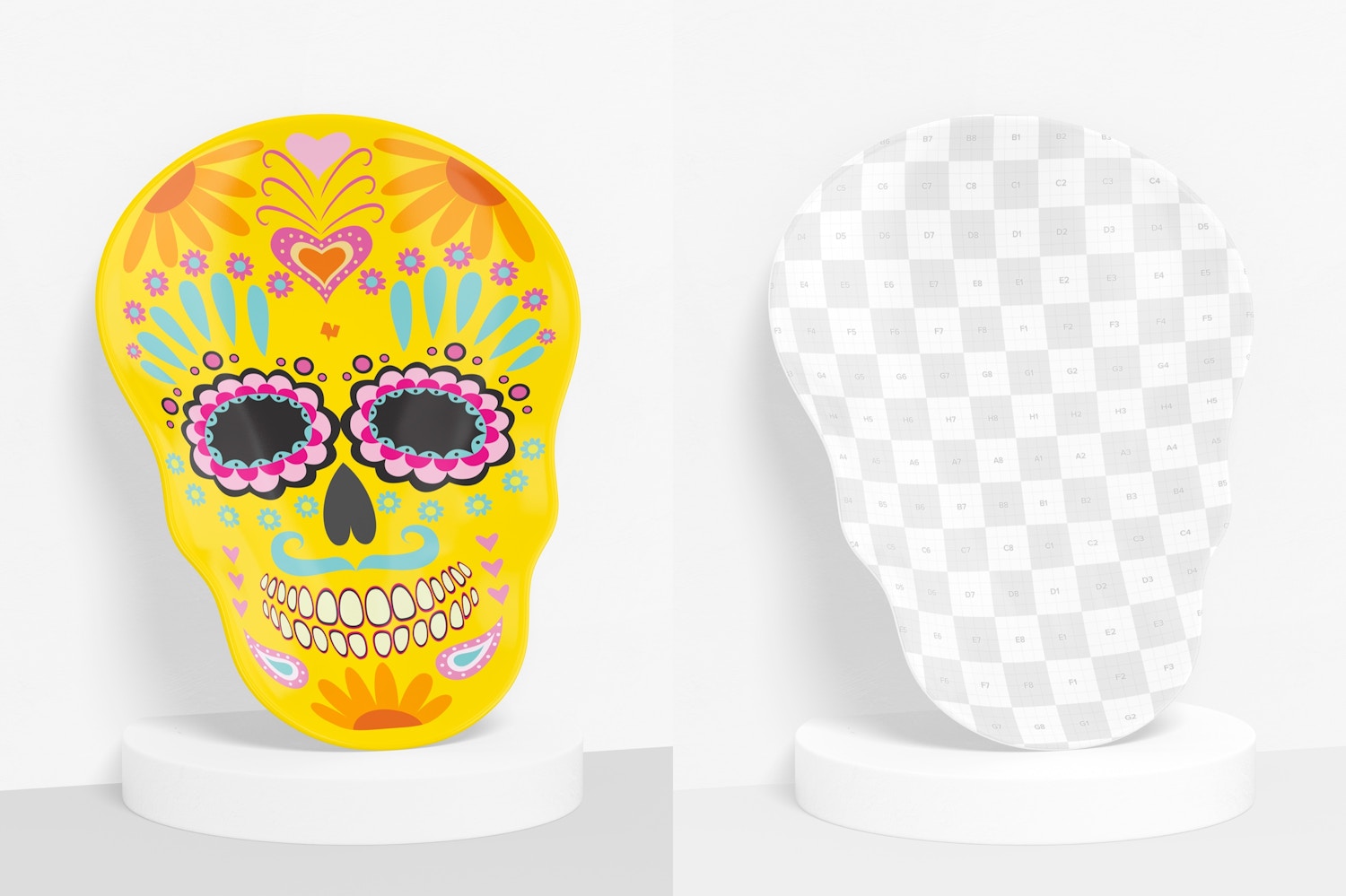 Skull Shaped Plate Mockup