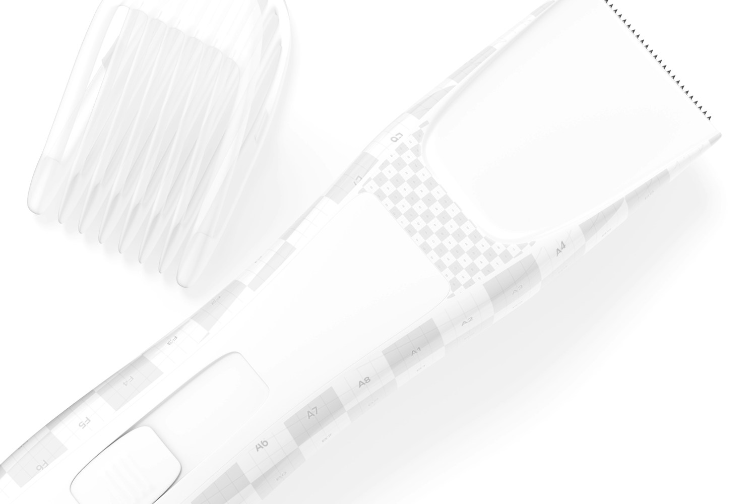 Electric Hair Clipper Mockup, Close Up