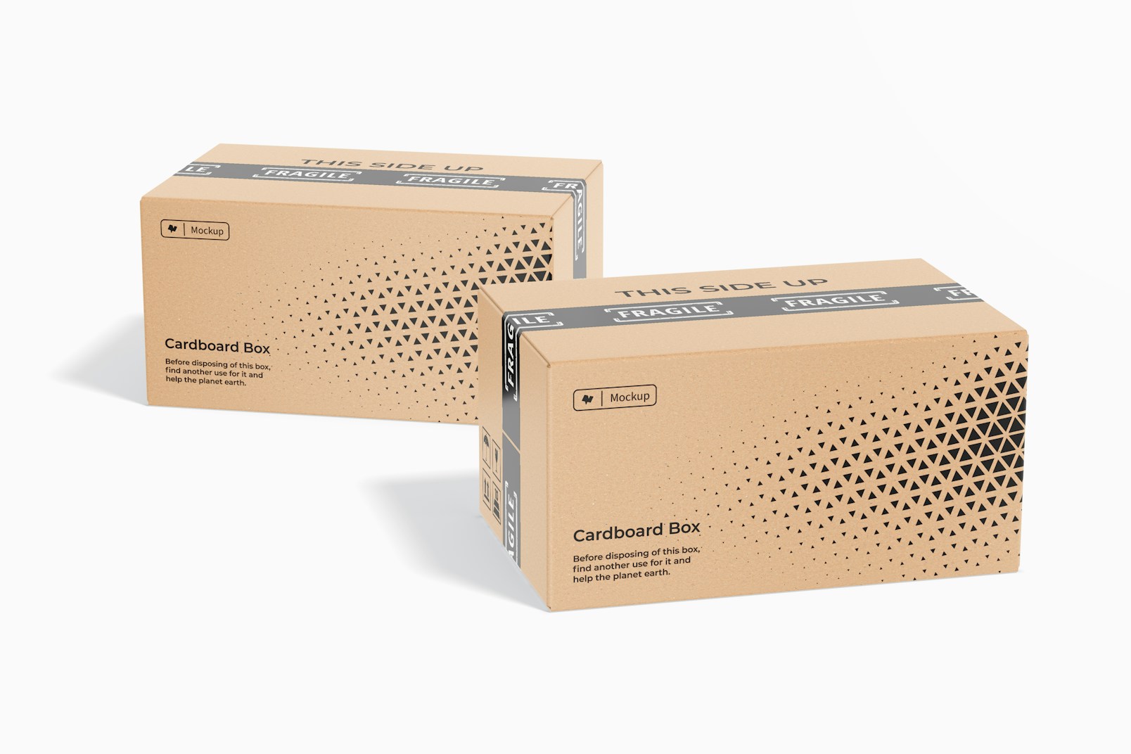 Cardboard Boxes Mockup