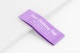Vertical Thin Clothing Tag Mockup, Leaned