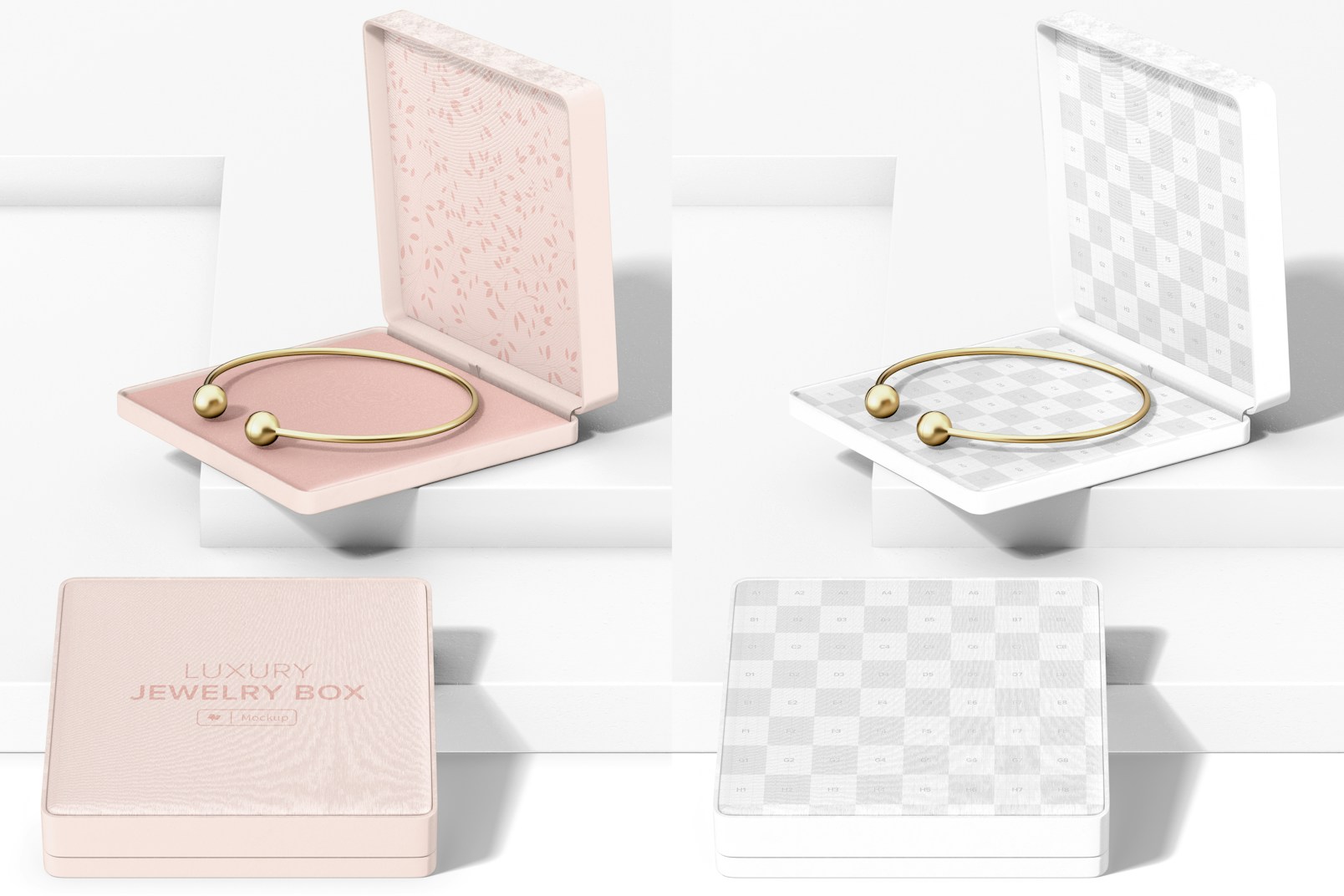 Luxury Jewelry Boxes Mockup