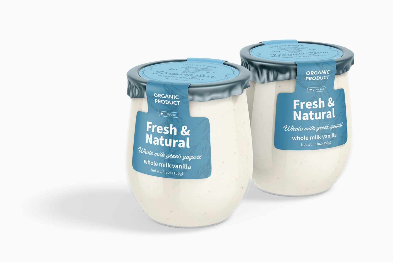 Yogurt Jars PSD Mockup – Original Mockups