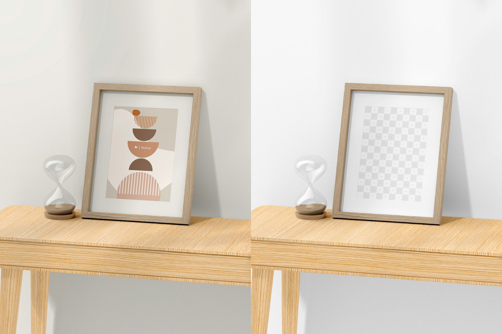 A4 Nordic Frames with Passepartout Mockup