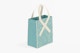 Tote Bag with Ribbon Mockup, Left View