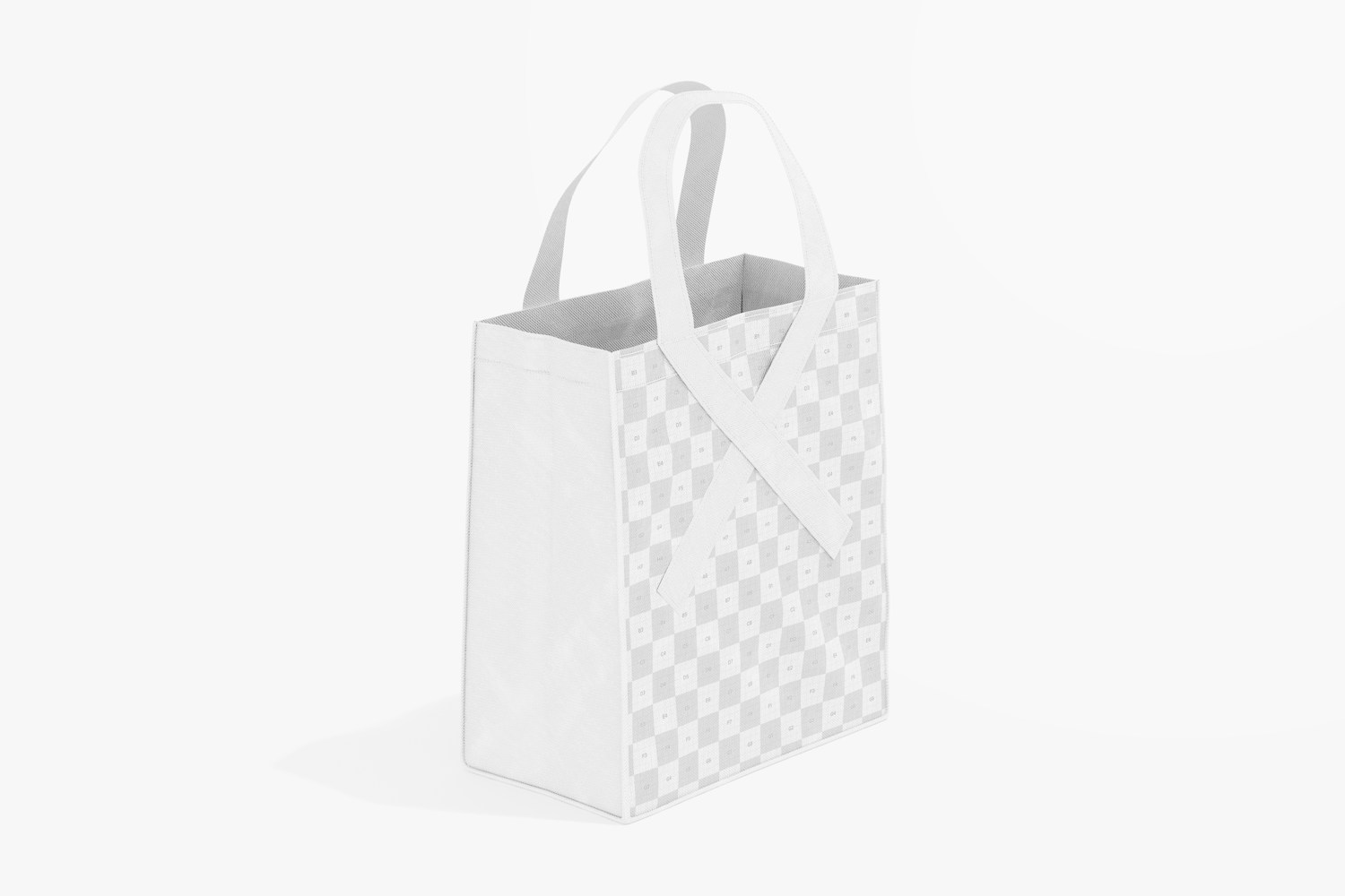 Tote Bag with Ribbon Mockup, Left View