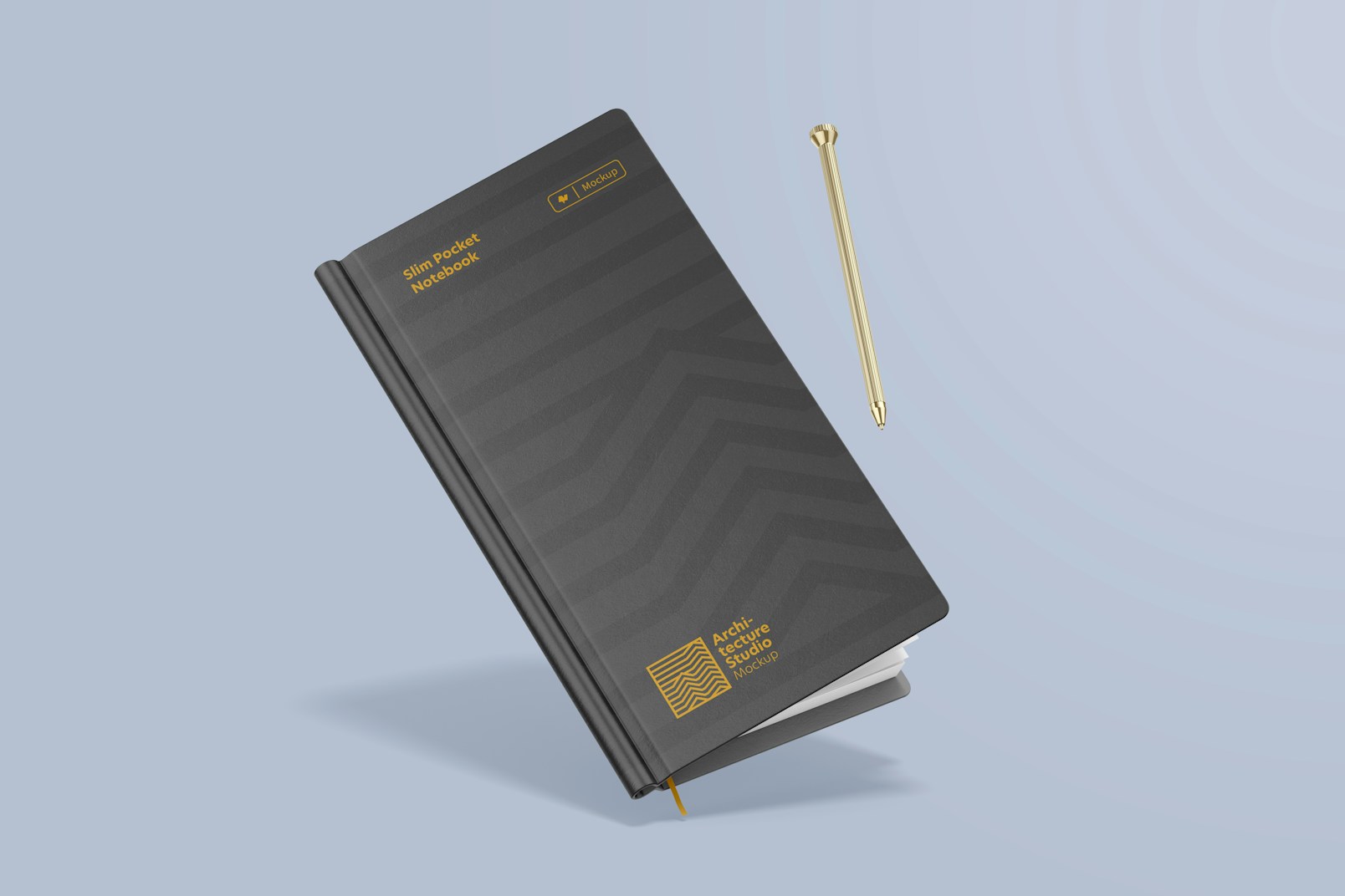 Slim Pocket Notebook Mockup