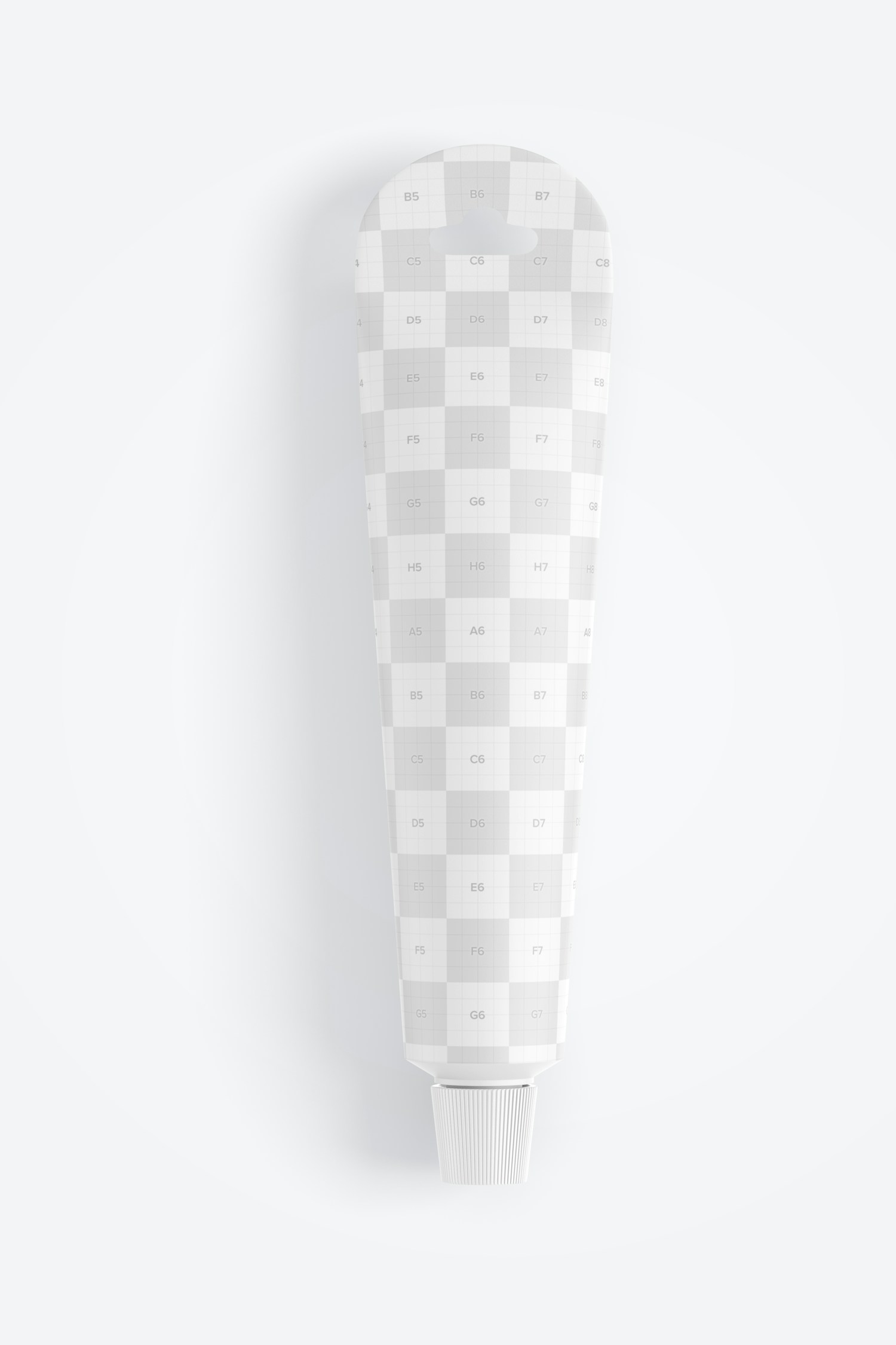 Toothpaste Tube Mockup, Top View Toothpaste Tube Mockup, Top View