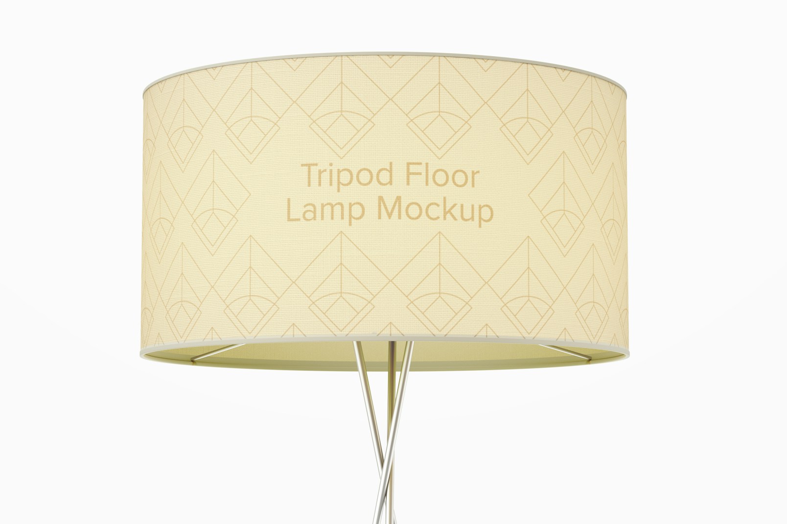 Tripod Floor Lamp Mockup, Close Up