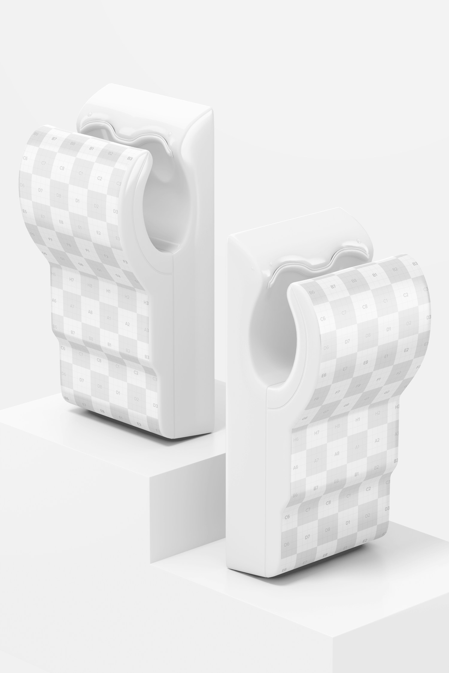 Hand Dryers Mockup, Left and Right View