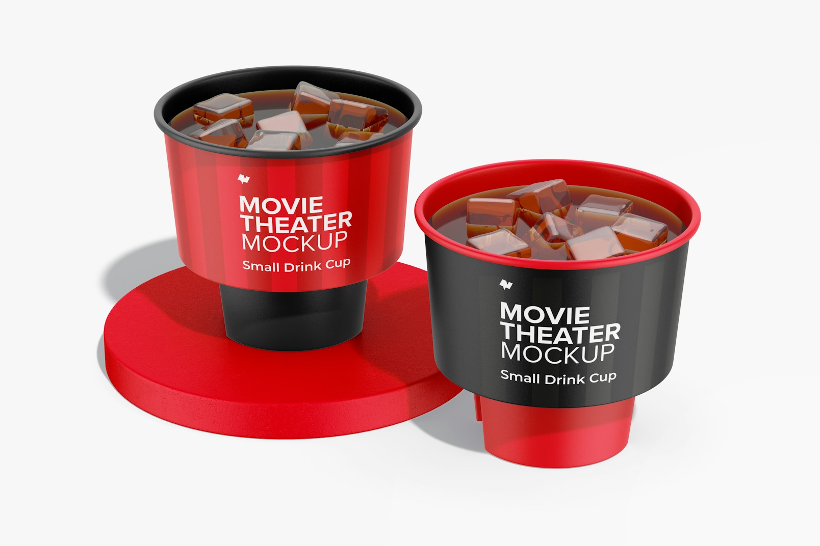 Small Drink Cups Mockup