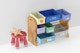 Wooden Toys Organizer with Stool Mockup