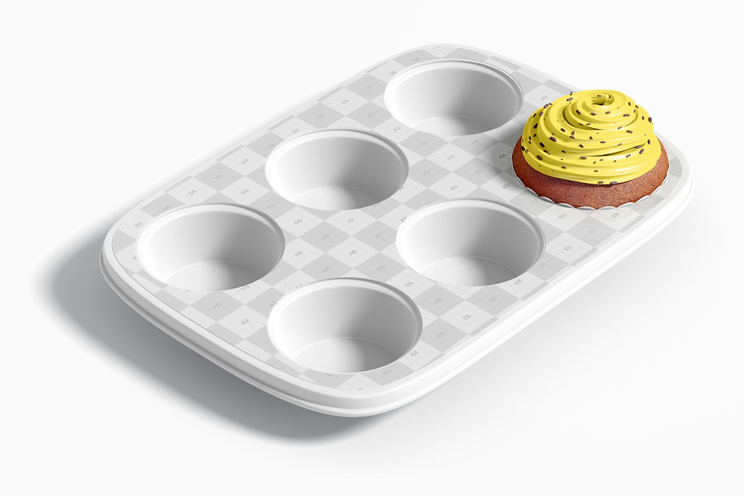 Muffin Pan Mockup Muffin Pan Mockup