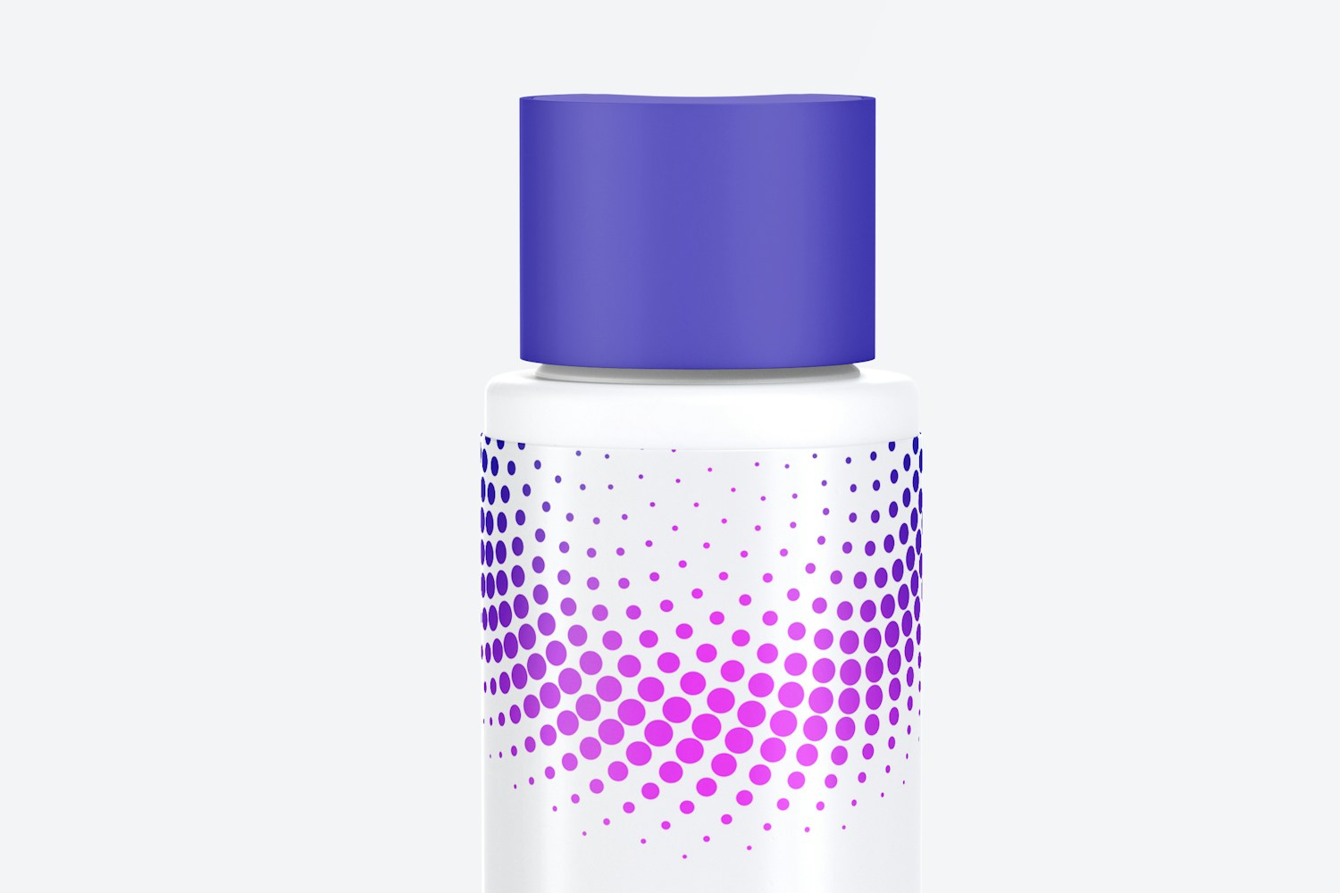 Maqueta de Botella Plástica de 22 ml con Tapa Disc Top, Vista Frontal Maqueta de Botella Plástica de 22 ml con Tapa Disc Top, Vista Frontal