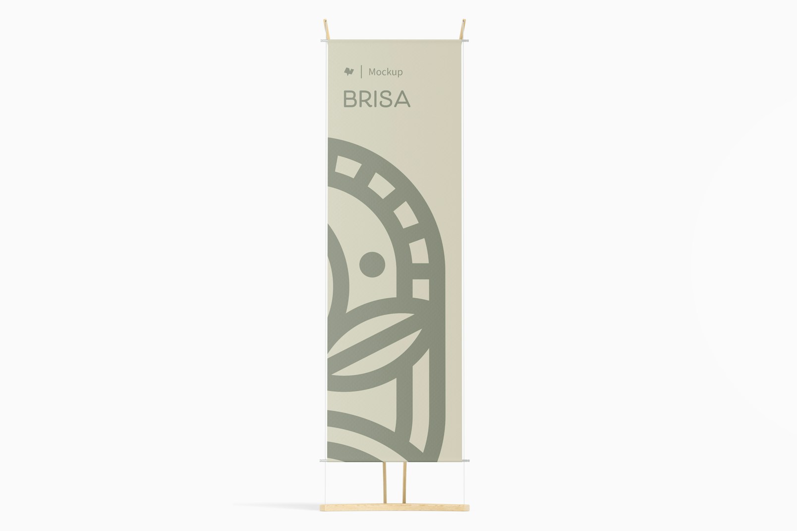 Eco Banner Stand Mockup, Front View