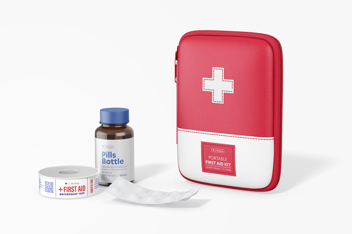 Portable First Aid Kit Mockup