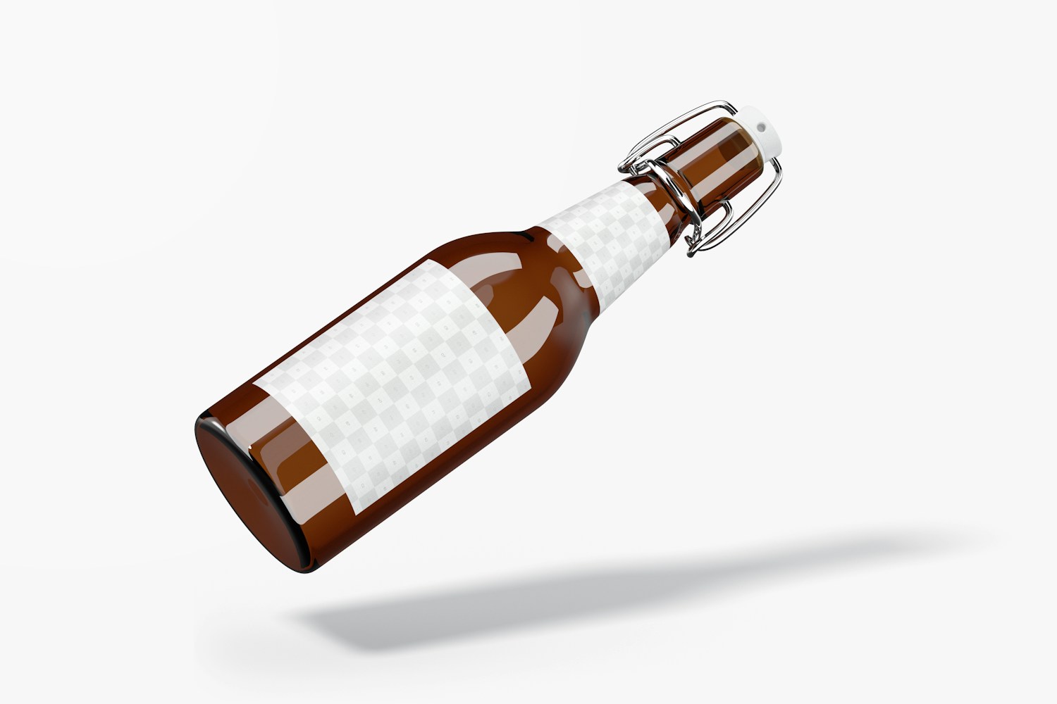 Maqueta de Botella de Cerveza Artesanal, Cayendo