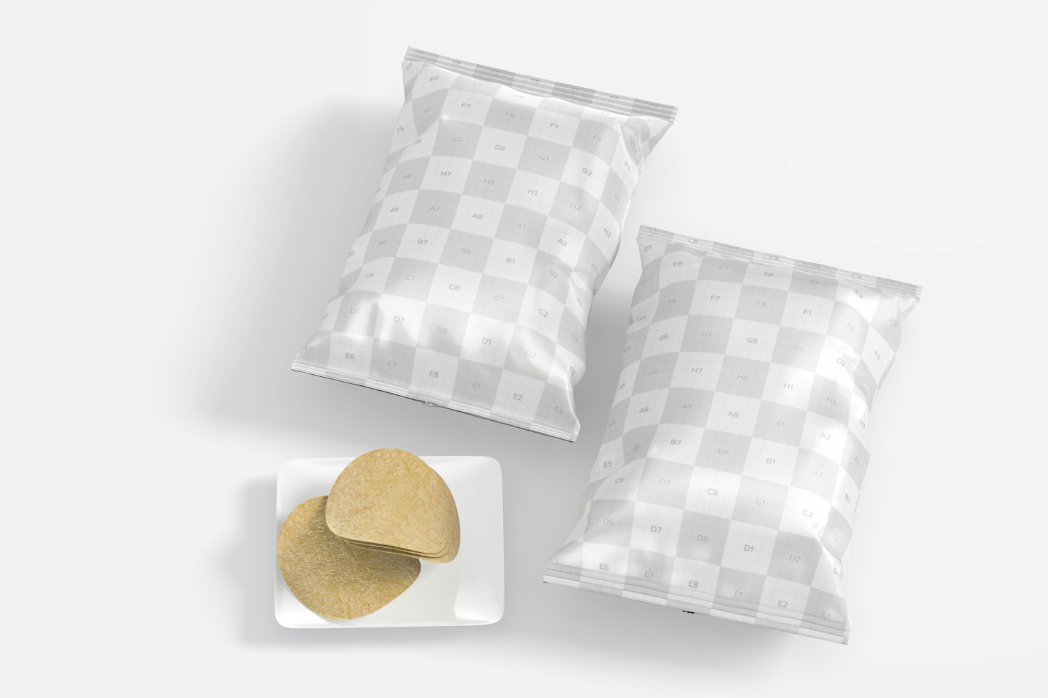 Mini Potato Chips Bags Mockup