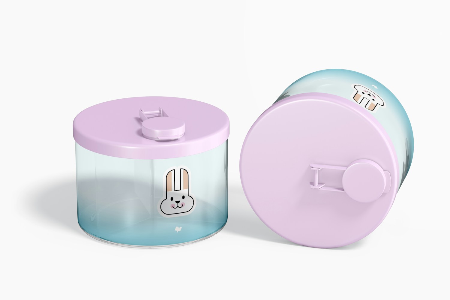 Baby Powder Milk Dispensers Blister Mockup Baby Powder Milk Dispensers Blister Mockup