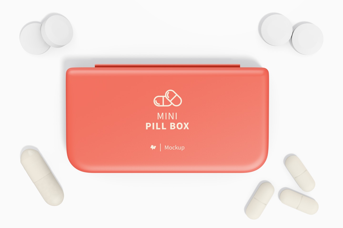 Mini Pill Box Mockup