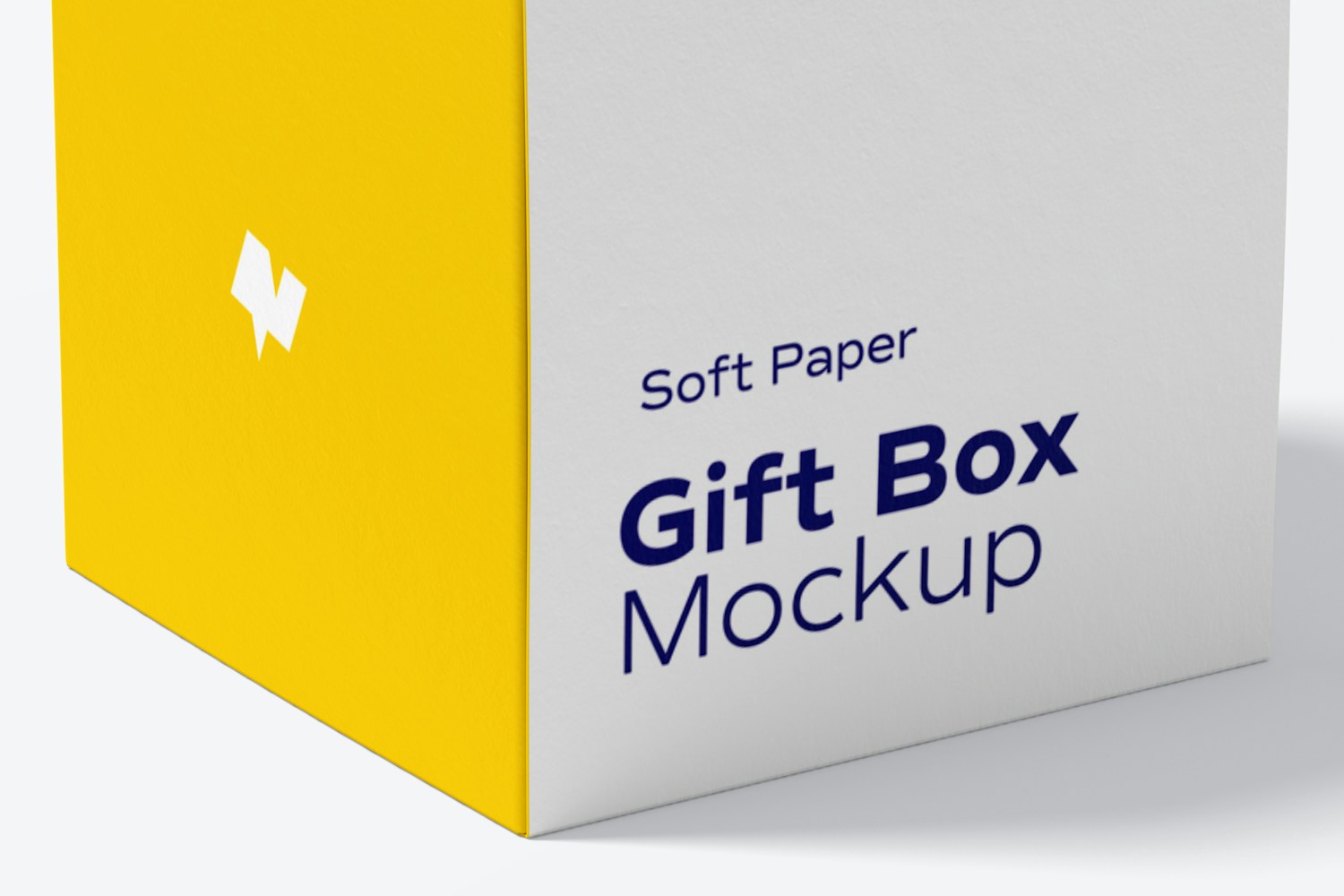 Soft Paper Gift Box Mockup