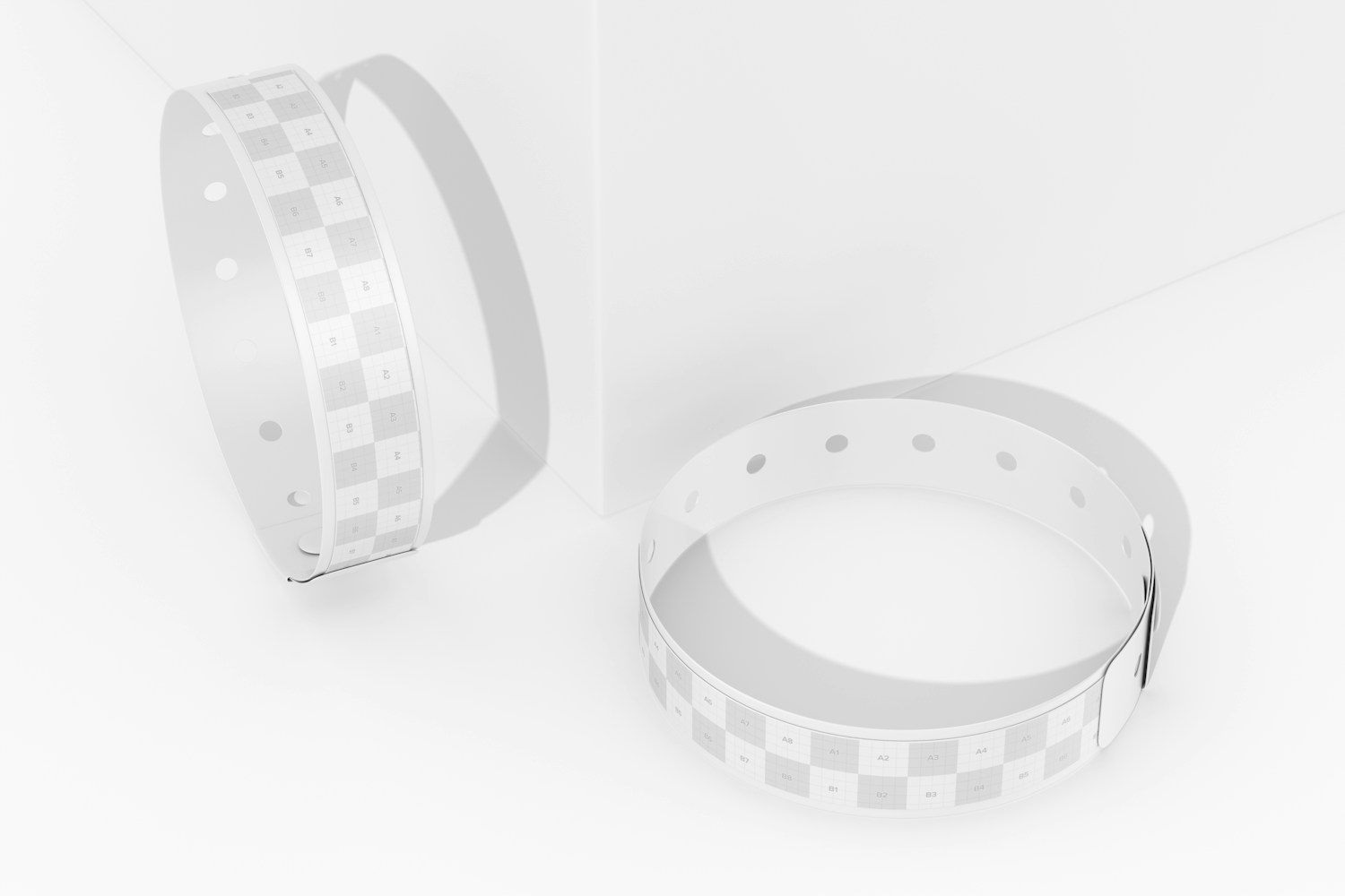 Event Wristbands Mockup, Perspective