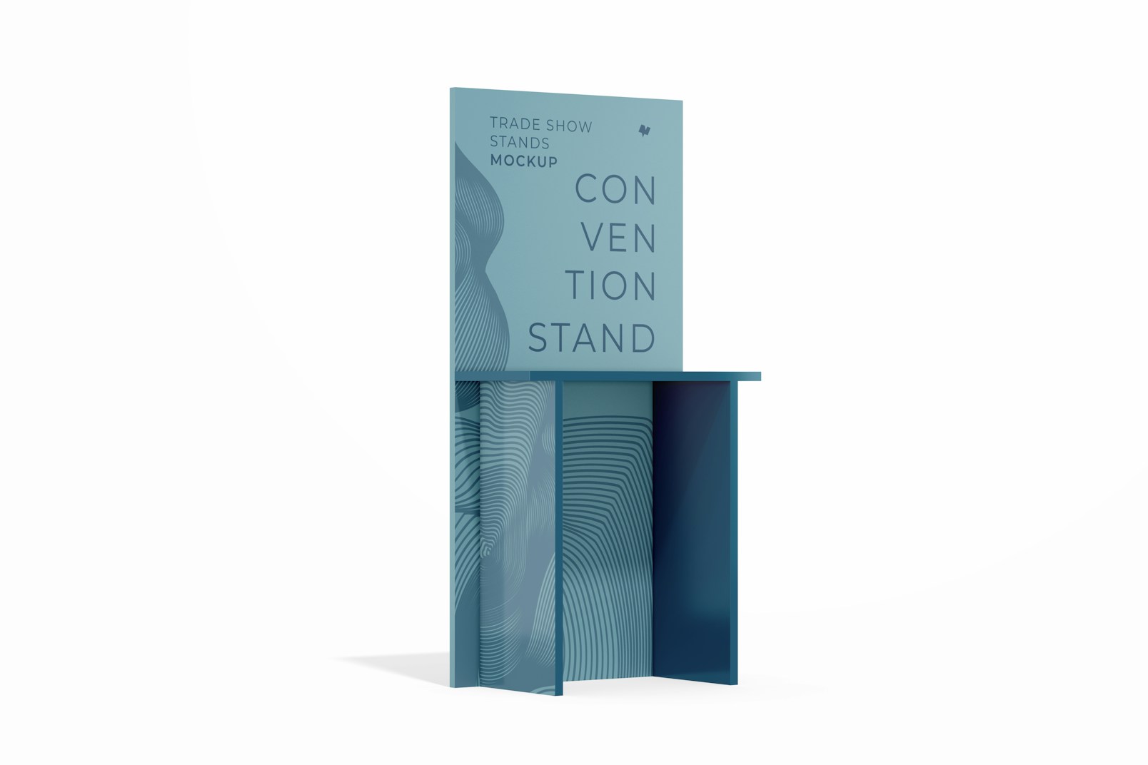 Convention Stand Mockup, Side View