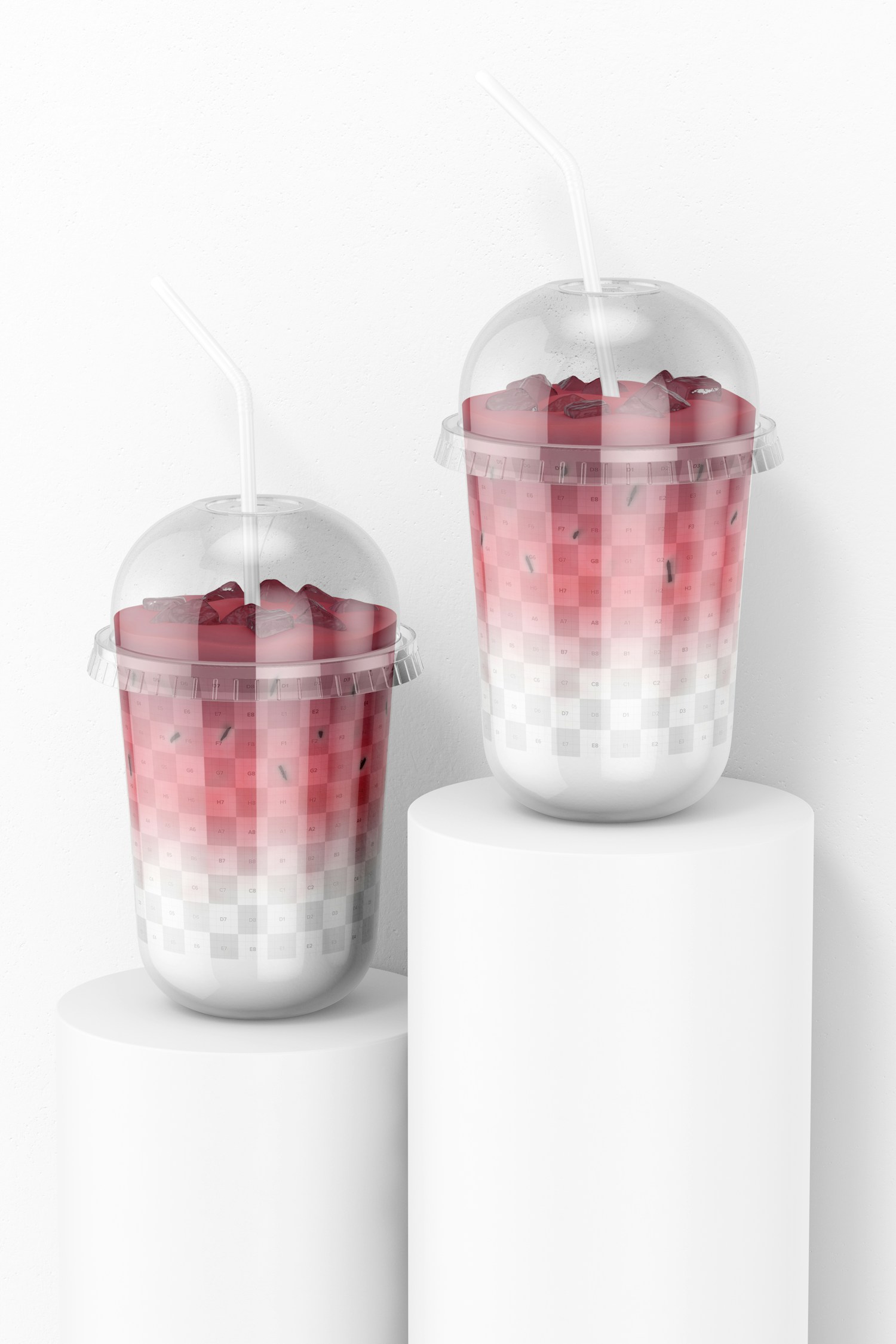 17 oz Plastic Cups Mockup