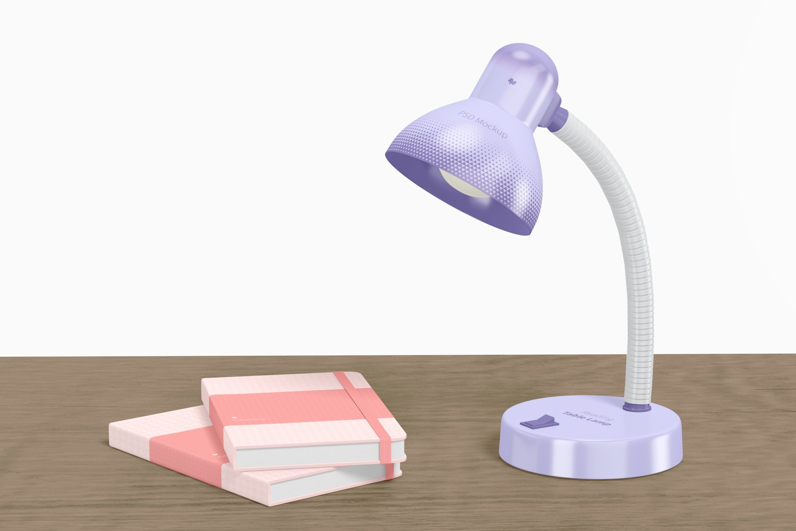 Reading Table Lamp Mockup, Perspective