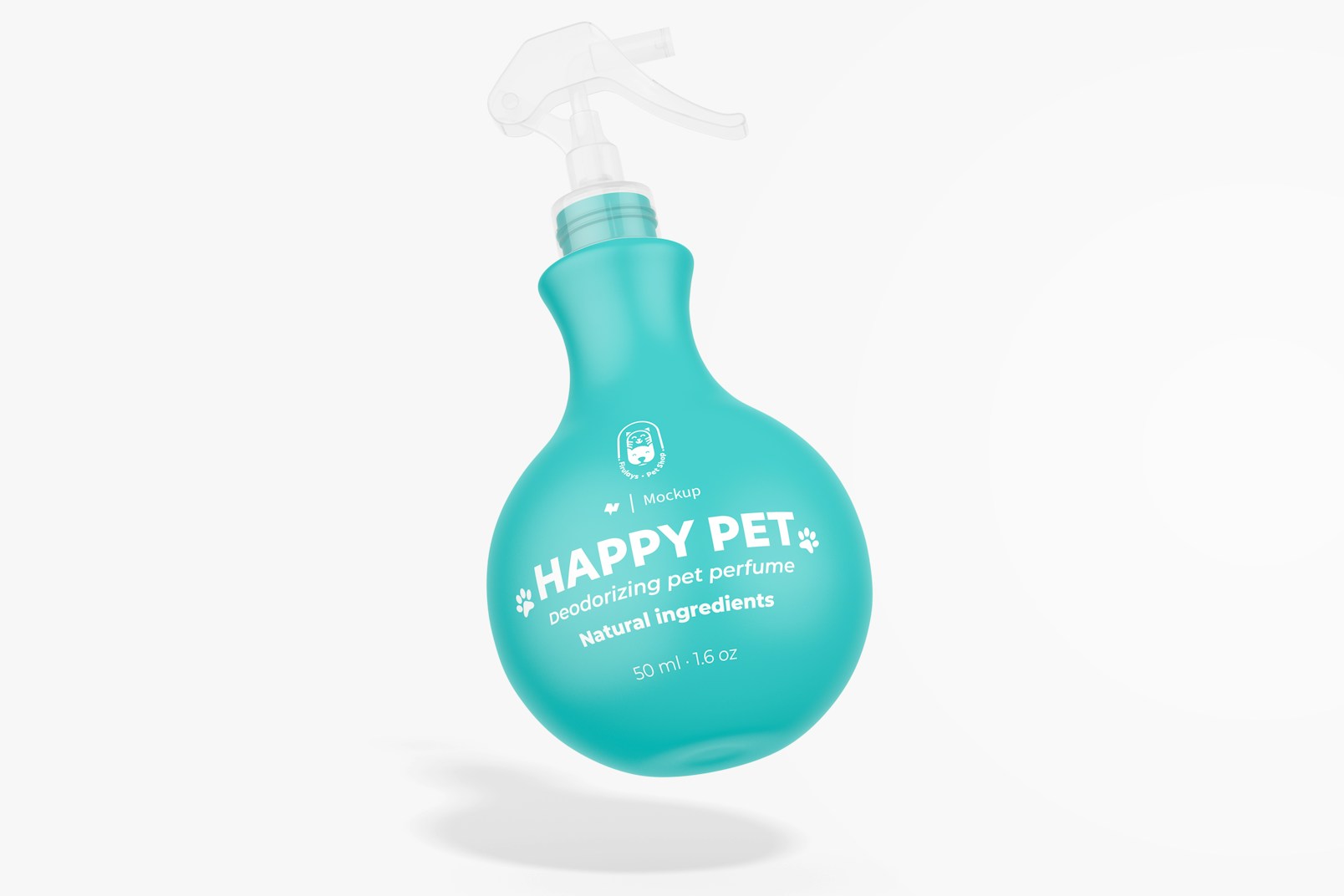Maqueta de Botella de Perfume para Mascotas, Cayendo