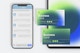Business Card with Devices Mockup, Top View 02