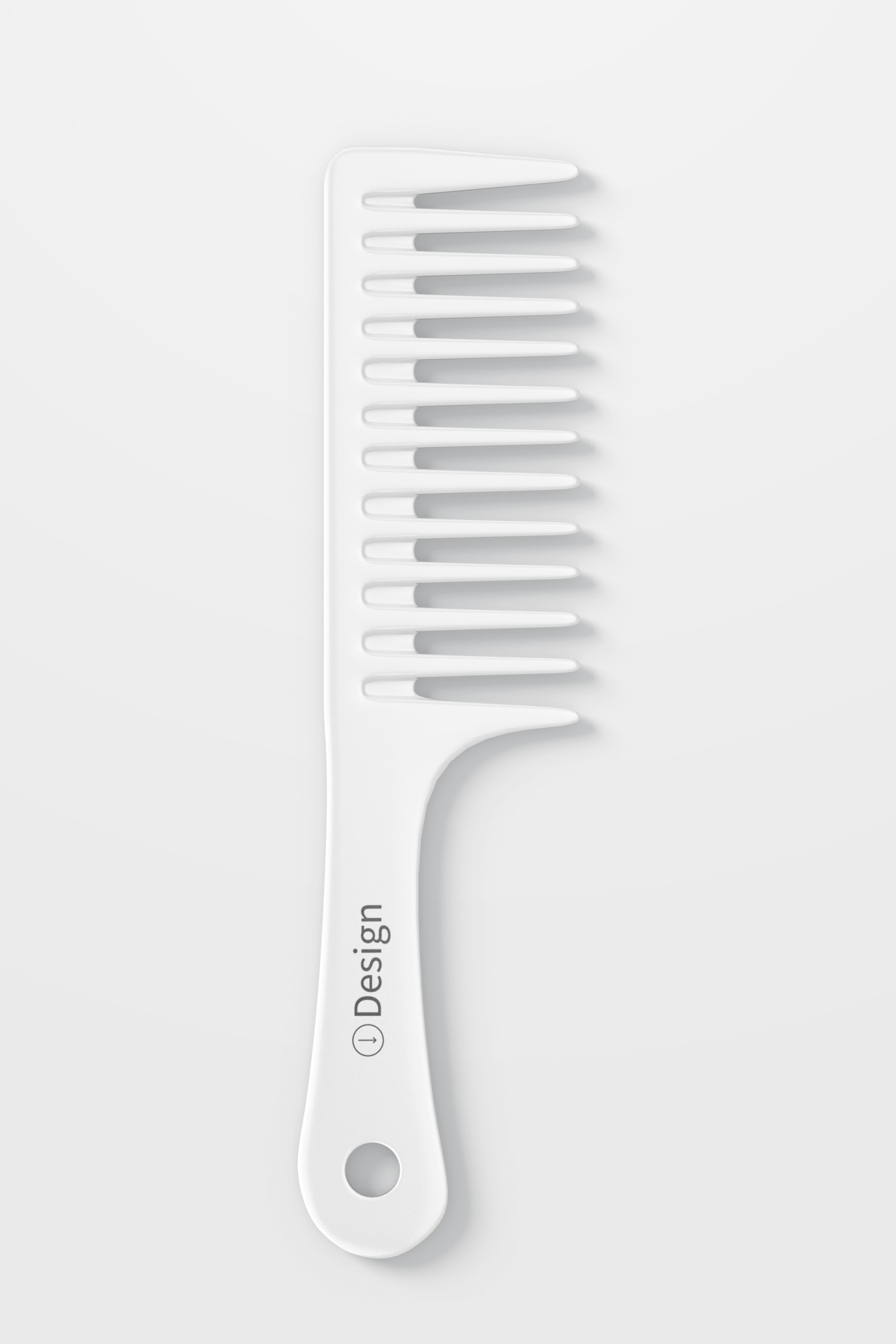 Wide Tooth Comb Mockup, Top View