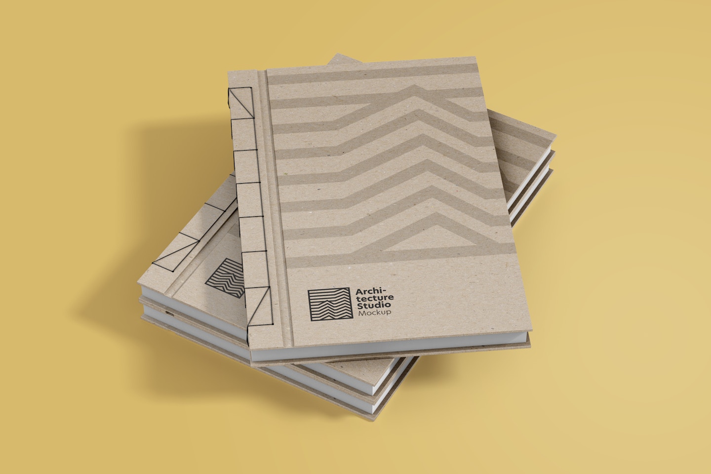 Architecture Notebooks Mockup, Stacked