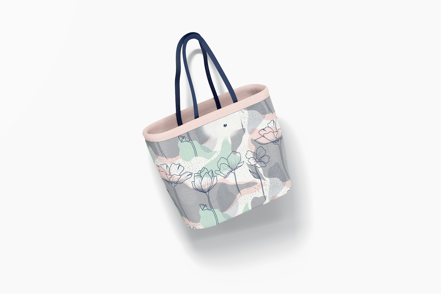 Designer Shopping Bag Mockup, Floating