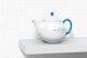 Ceramic Teapot on Surface Mockup