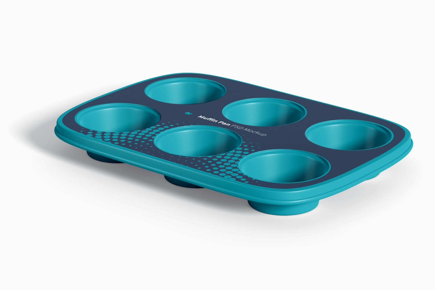 Muffin Pan Mockup, Perspective View