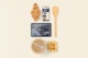 Bakery Items with Devices Mockup, Top View