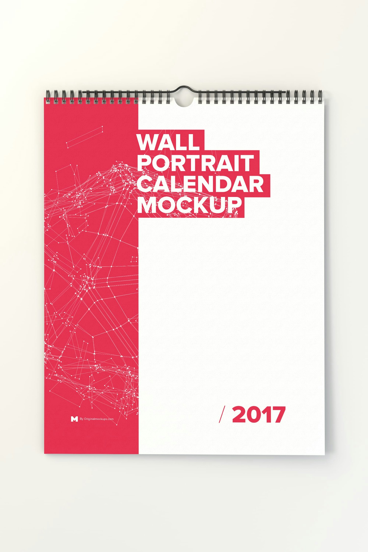 Mockup 1: Classic view of the calendar on the wall to present a complete design. Mockup 1: Classic view of the calendar on the wall to present a complete design.