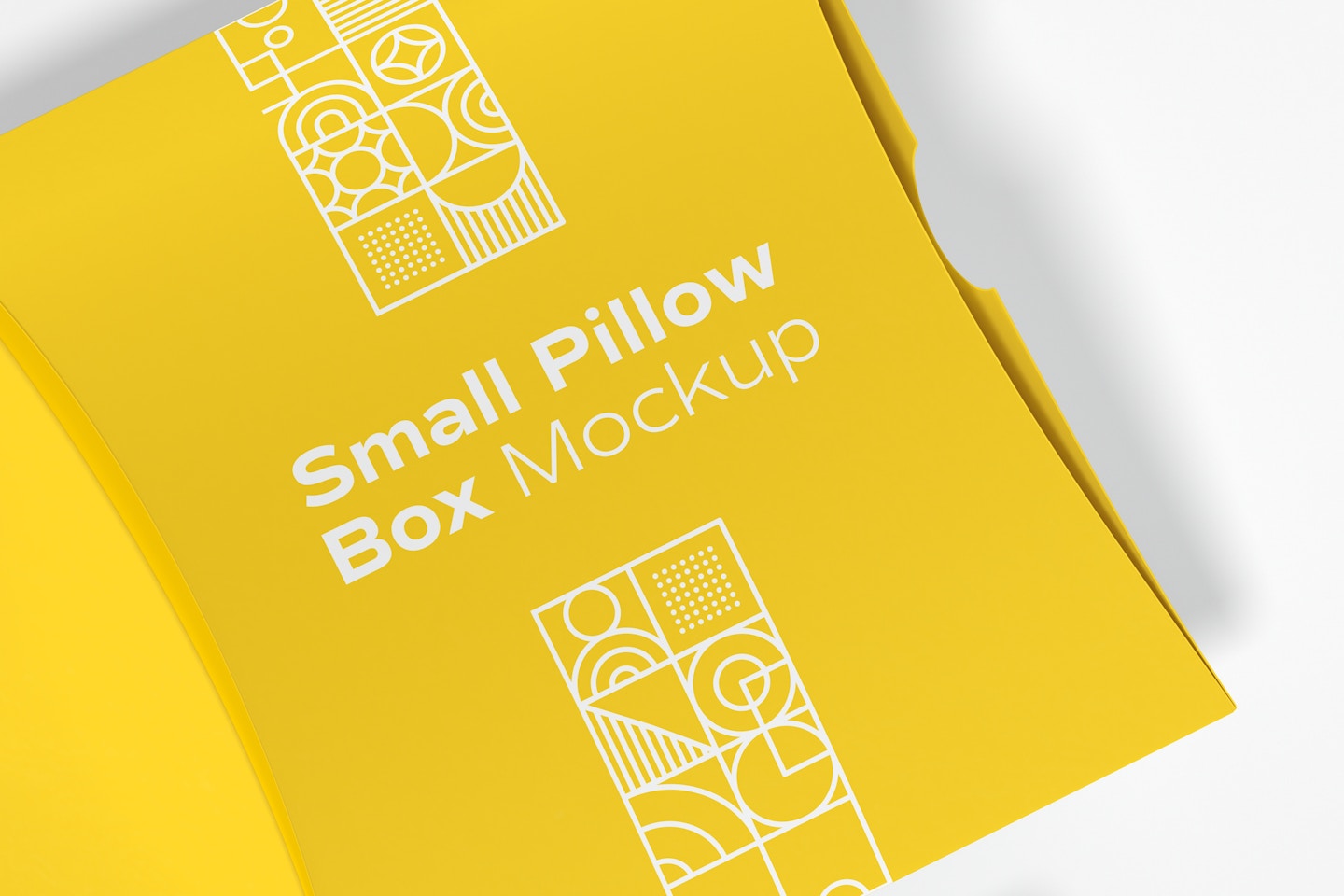 Small Pillow Boxes Mockup, Top View
