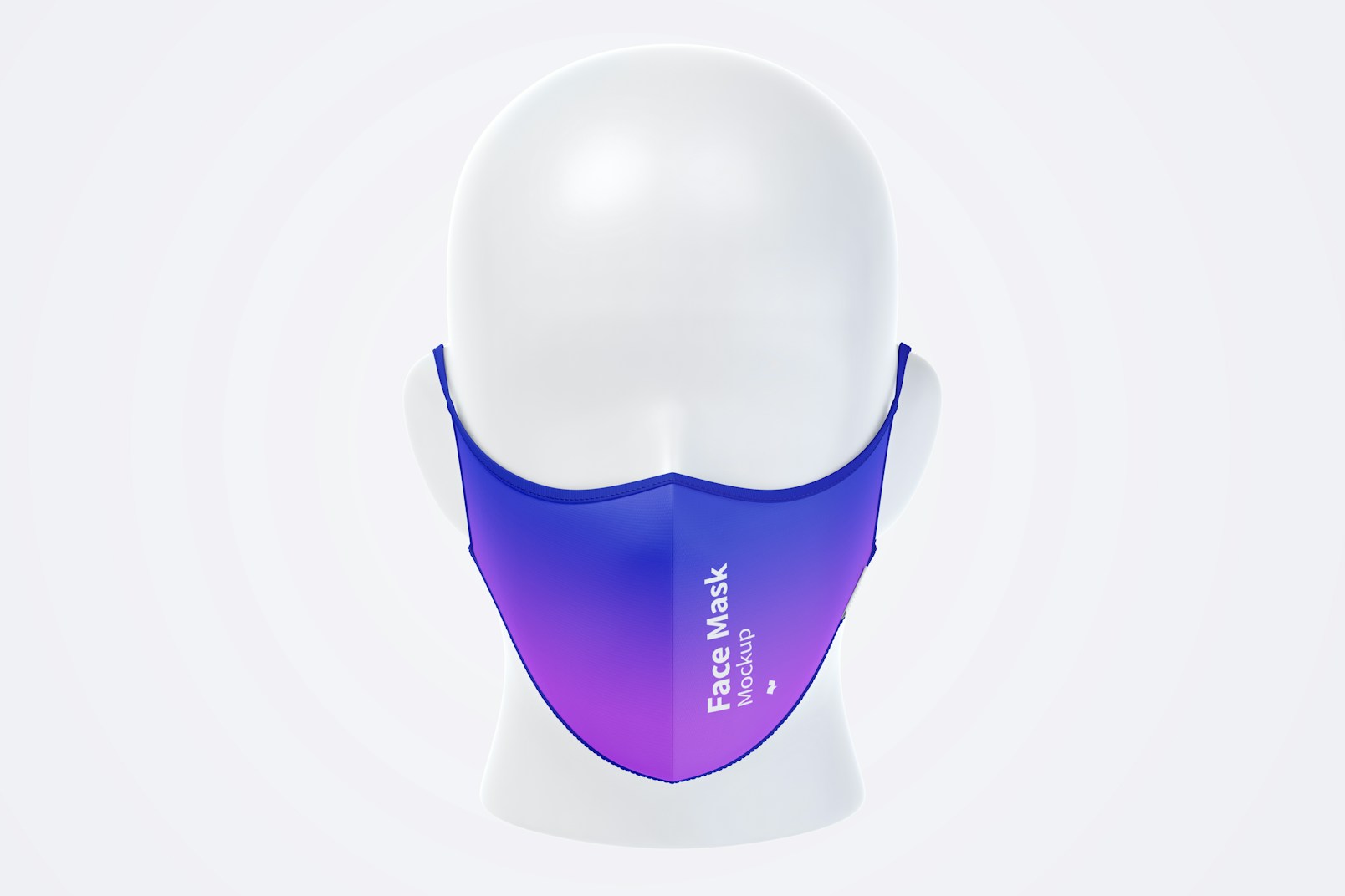 Face Mask Mockup, Front View