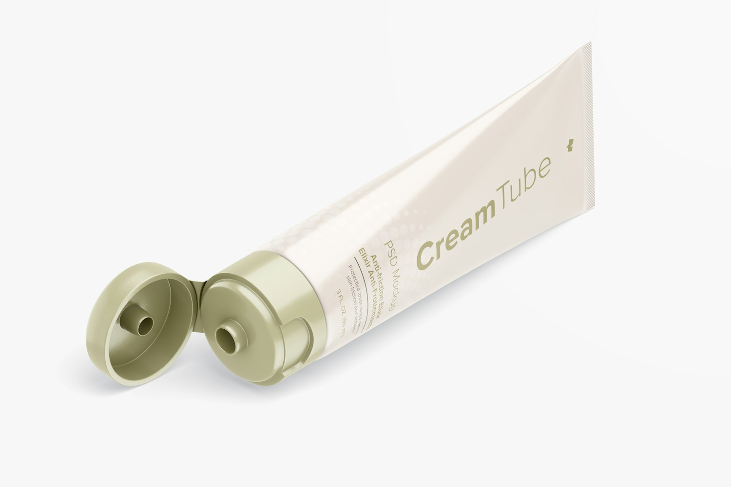 3 Oz Tube 02 Mockup, Isometric View 02 3 Oz Tube 02 Mockup, Isometric View 02