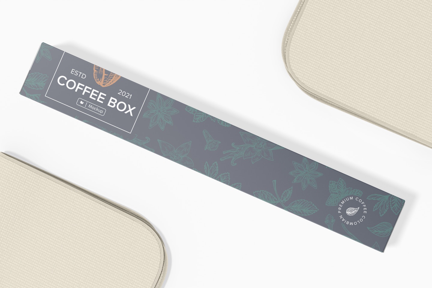 Large Box for Coffee Capsule Mockup