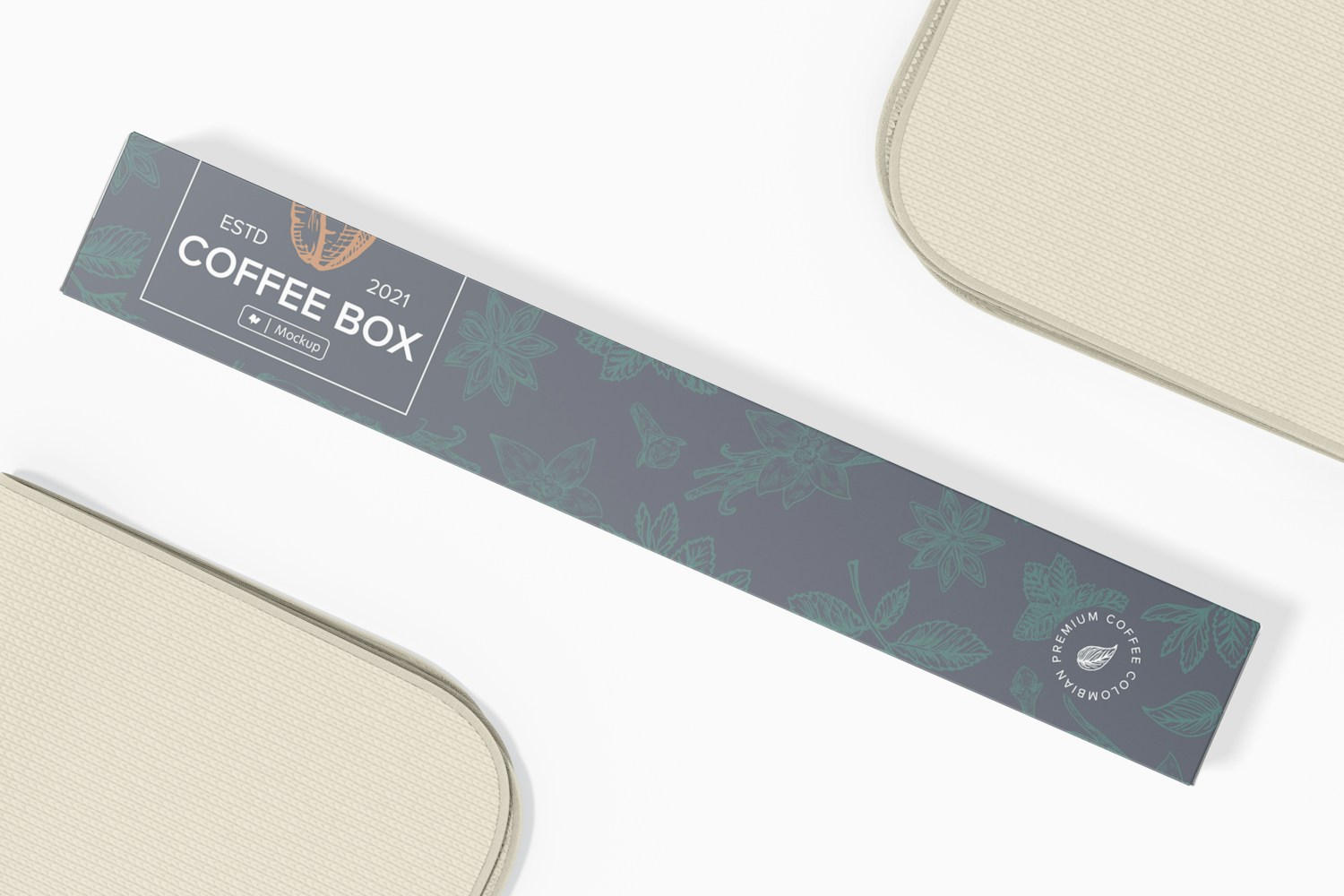 Large Box for Coffee Capsule Mockup Large Box for Coffee Capsule Mockup