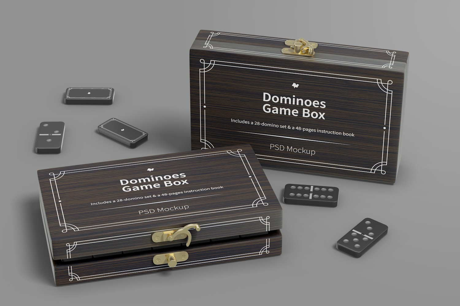 Dominoes Game Boxes Mockup