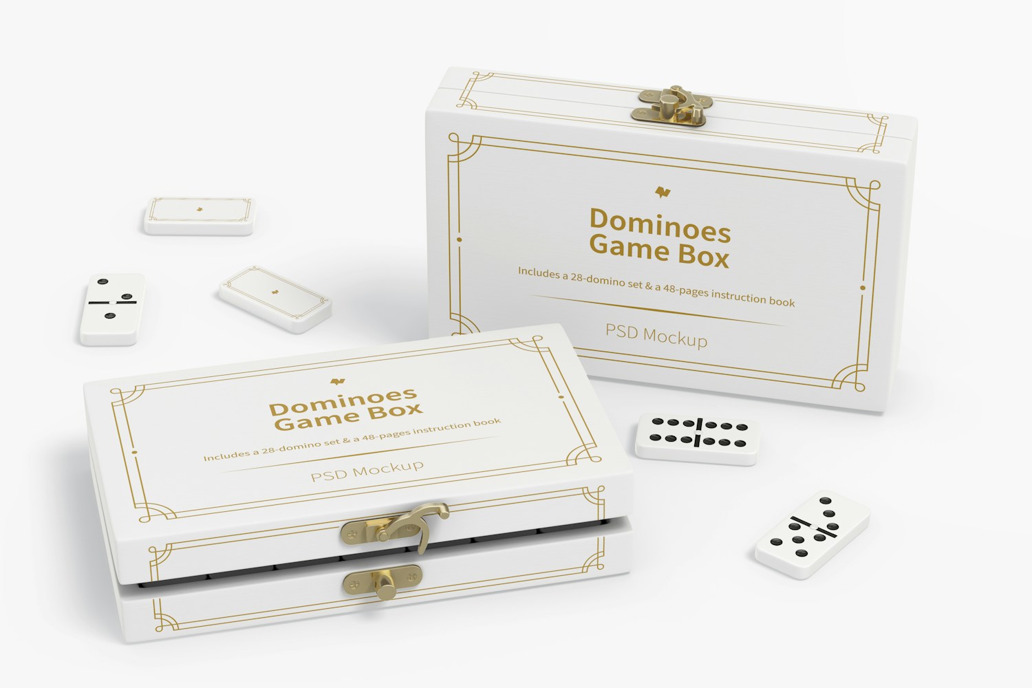 Dominoes Game Boxes Mockup