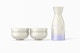 Ceramic Sake Set Mockup, Front View