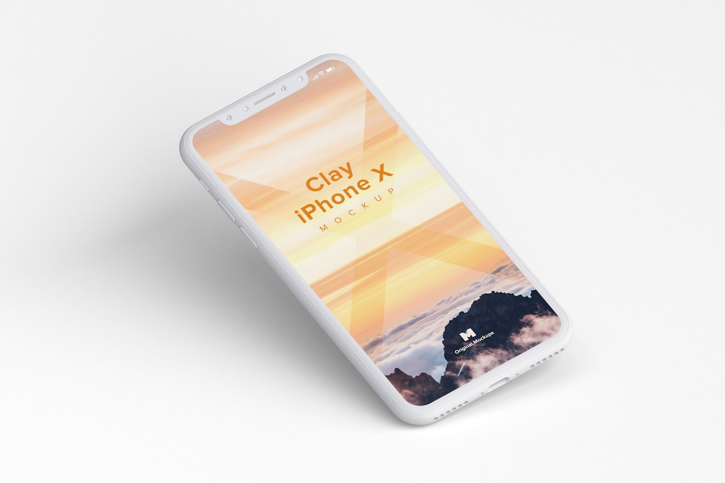 Clay iPhone X Mockup 01