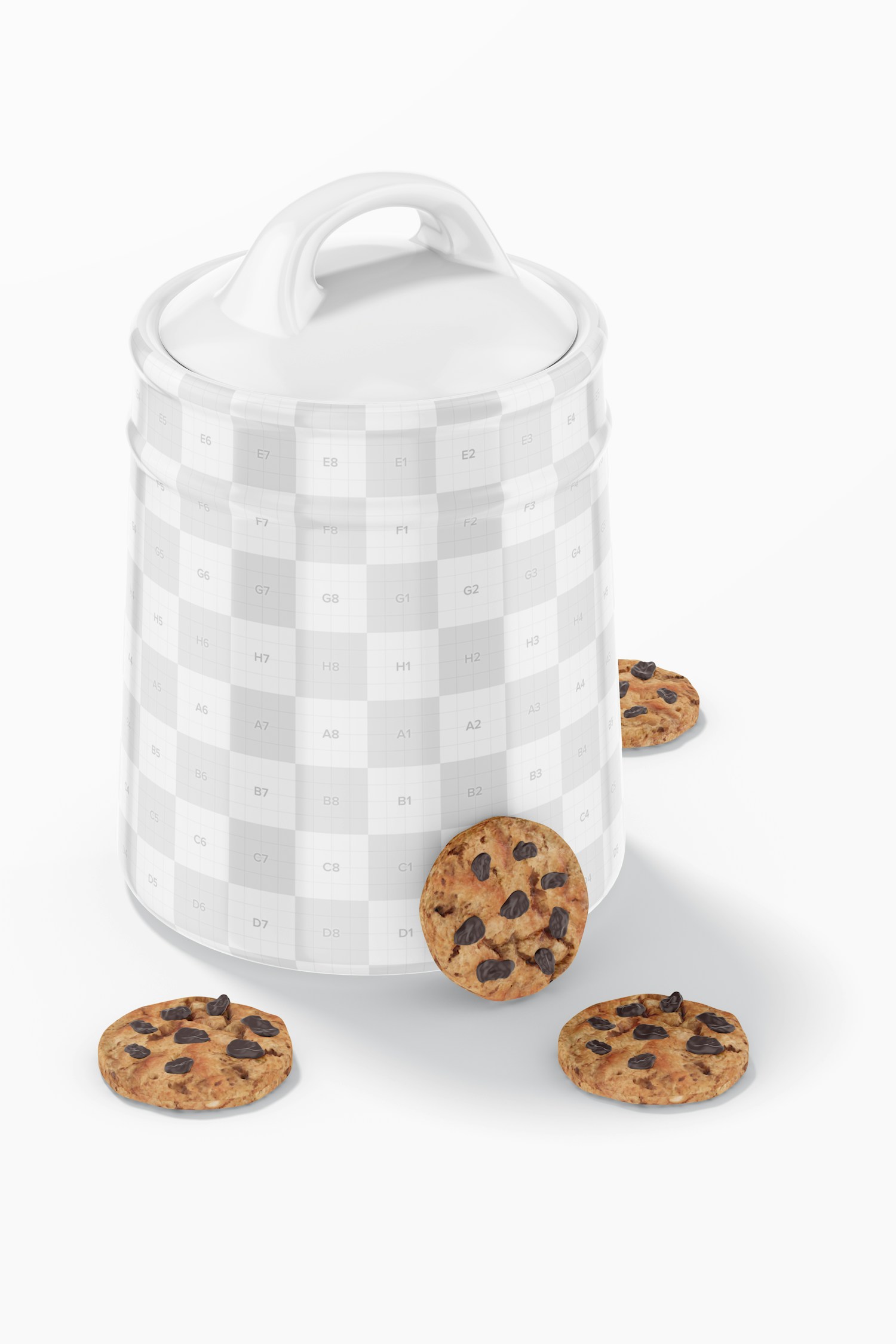 Pastry Shop Decor Jar Mockup, Perspective Pastry Shop Decor Jar Mockup, Perspective